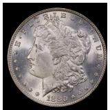 1880-p Morgan Dollar $1 Grades ms64+