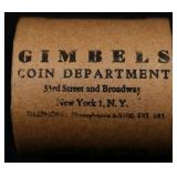 UNC Silver Dollar GIMBLES Roll All Morgans 10 Coin