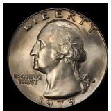 1979-d Washington Quarter Near Top Pop 25c ms67 SE