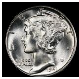 1941-d Mercury Dime 10c ms67 fsb SEGS