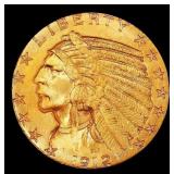 1912-p Gold Indian Half Eagle Near Top Pop! $5 ms6