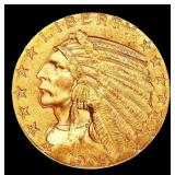 1909-d Gold Indian Half Eagle Near Top Pop! $5 ms6