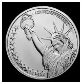 Statue of Liberty Style - 1 oz Silver Round Round