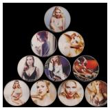 10 Coin Scarlett Johansson Gold Plated Round Colle