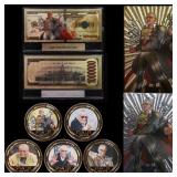 The Great Stan Lee Tribute Collection 5 Gold Plate