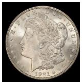 1921-p Morgan Dollar $1 Grades ms63+