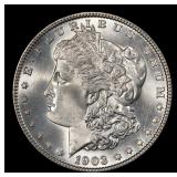 1903-p Morgan Dollar $1 Grades ms64