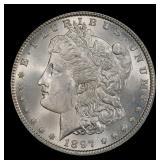 1897-p Morgan Dollar $1 Grades ms64