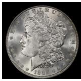 1886-p Morgan Dollar $1 ms66+ SEGS