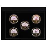 5 PC. Hello Kitty Gold Plated Round Collection In