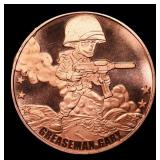 Greaseman Gary - 1oz .999 Fine Copper Round