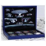 Limited Edition 8 Coin Star Trek Ships Silver Plat