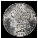 1896-p Morgan Dollar $1 Grades ms64+