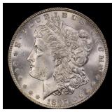 1897-p Morgan Dollar $1 Grades ms65