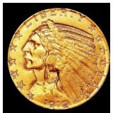 1912-s Gold Indian Half Eagle $5 ms63 USCG