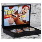 2 Coin Toy Story 2 Gold Plated Round Collection In