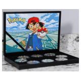 8 Coin Pokemon Silver Plated and Foiled Round Coll