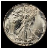 1937-d Walking Liberty Half Dollar Near Top Pop 50