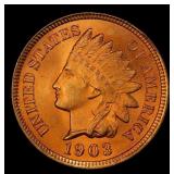 1903 Indian Cent Near Top Pop! 1c ms66+ rd SEGS