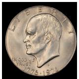 1976-d Ty 1 Eisenhower Dollar Near Top Pop $1 ms66