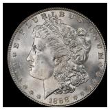 1888-p Morgan Dollar $1 Grades ms64+