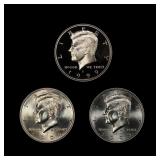 Complete 3 PC. 1999 Kennedy Half Dollar 50c set In