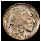 1921-p Buffalo Nickel 5c ms65 SEGS