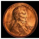 1934-d Lincoln Cent Near Top Pop 1c ms66+ rd SEGS