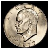 1977-d Eisenhower Dollar Near Top Pop $1 ms66+ SEG