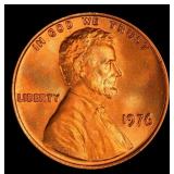 1976-p Lincoln Cent Near Top Pop 1c ms67+ rd SEGS
