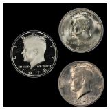 Complete 3 PC. 1978 Kennedy Half Dollar 50c set In