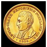 1905 Lewis & Clark Gold Commem Dollar 1 ms66 SEGS