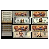 Set of 4 Declaration of Independence Colorized 2-S