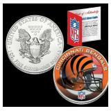 Cincinnati Bengals Official NFL Team Colorized 1oz