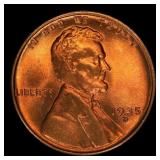1935-d Lincoln Cent Near Top Pop 1c ms67 rd SEGS