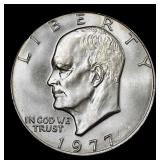 1977-p Eisenhower Dollar Near Top Pop $1 ms67 SEGS