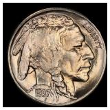 1937-s Buffalo Nickel 5c Grades ms66