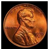 1970-s Sm Date Lincoln Cent TOP POP! 1c ms67 rd SE