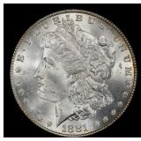 1881-p Morgan Dollar $1 Grades ms64