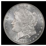 1880-p Morgan Dollar $1 Grades ms62+