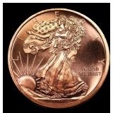 Walking Liberty Half Style - 1oz .999 Fine Copper