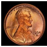 1934-d Lincoln Cent Near Top Pop 1c ms67 rd SEGS