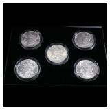 5x Coin Consecutive MORGAN Set 1884-1888-p ALL UNC