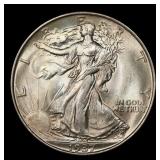 1937-p Walking Liberty Half Dollar Near Top Pop 50