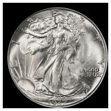 1937-p Walking Liberty Half Dollar Near Top Pop 50