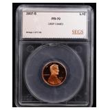 2007 US Silver Proof Set Graded pr70 DCAM By SEGS