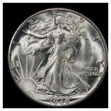 1940-s Walking Liberty Half Dollar 50c Grades ms65