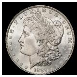 1889-p Morgan Dollar $1 Grades ms64