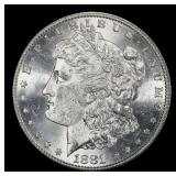 1881-s Morgan Dollar $1 Grades ms62+