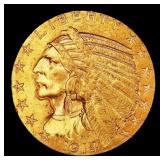 1914-s Gold Indian Half Eagle $5 ms62+ USCG